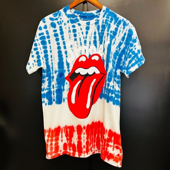 The Rolling Stones NO FILTER Tour 2019 T Shirt Size M Tie Dye Music Concert Tee - Picture 1 of 16